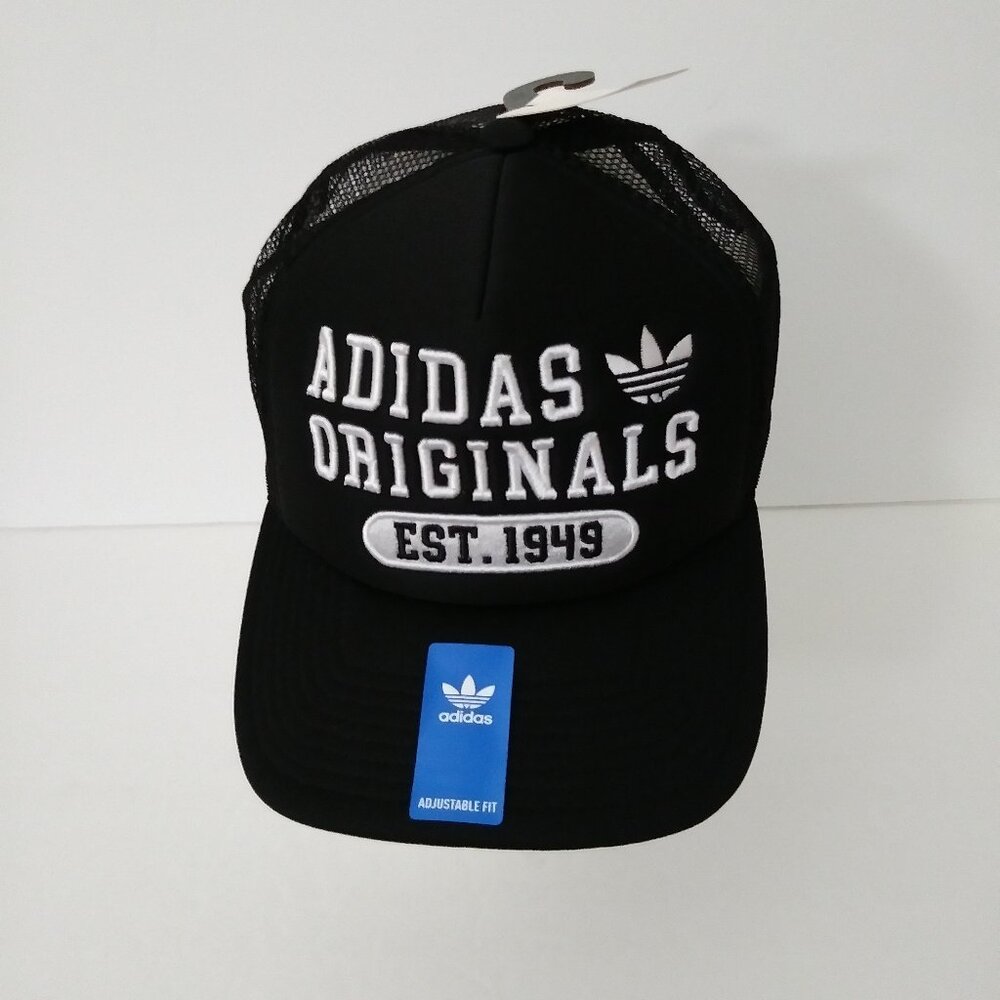 Adidas EST. 1949 Snap-back Trucker Hat Black